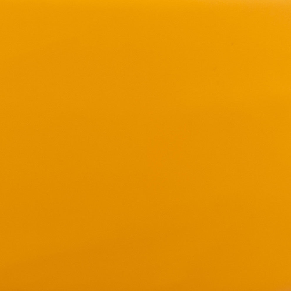 Computer Chair, Faux Vinyl Leather, Steel, Yellow, Mid Century Business Office