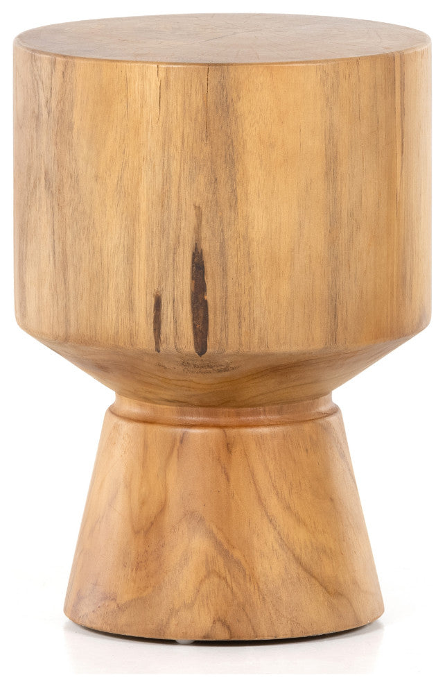 Jovie Outdoor End Table-Natural Teak