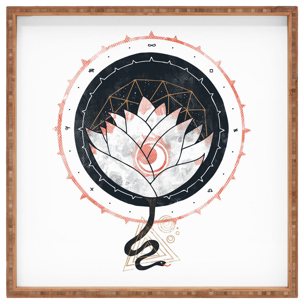 Deny Designs Hector Mansilla Lotus Square Tray