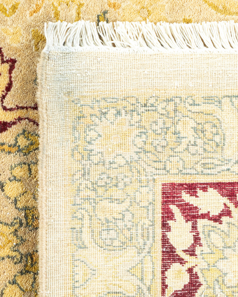 Mogul, One-of-a-Kind Hand-Knotted Area Rug Yellow, 6'1"x9'5"