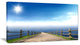 "Endless Pier into Blue Sea" Seascape Canvas Photo Print, 32"x16"