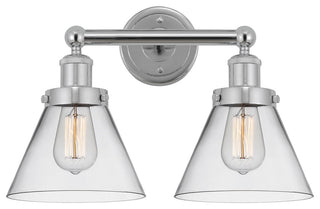 Cone 2-Light 16.75" Bath Vanity-Light Polished Chrome