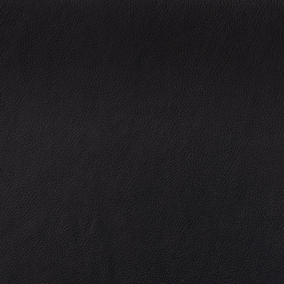 Tex Stool Black Rosa Morada, Black Leather, Counter