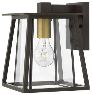 Hinkley Walker Small Wall Mount Lantern, Buckeye Bronze