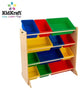 KidKraft Sort It and Store It Bin Unit, Primary and Natural