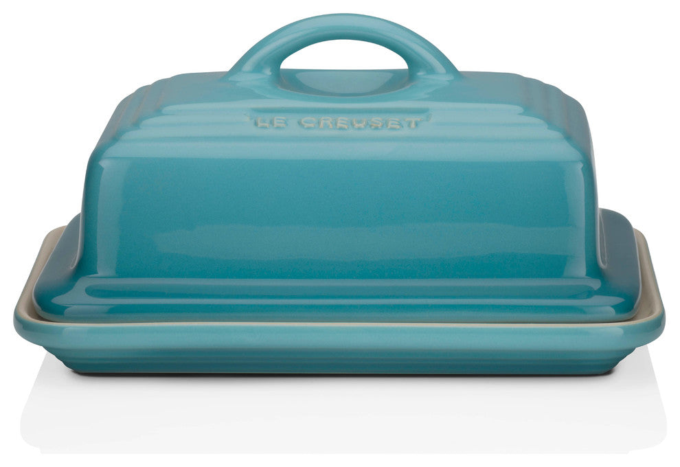 Le Creuset Stoneware Butter Dish, Teal