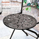 Iron 3-Piece Sun Leaves Bistro Set