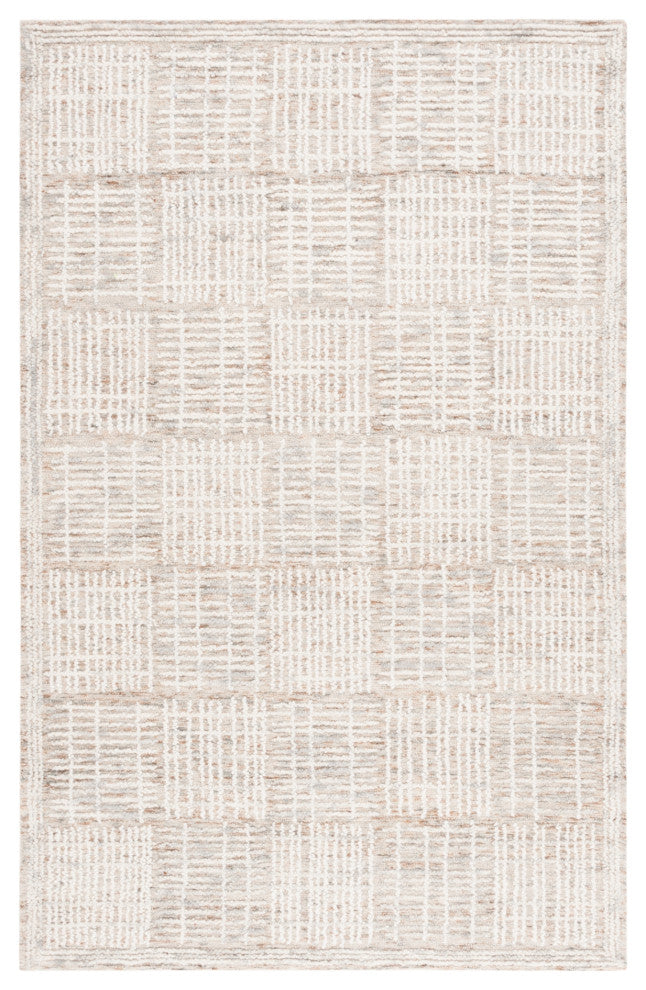 Safavieh Couture Abstract Collection ABT275 Area Rug, Brown/Ivory, 6'x9'