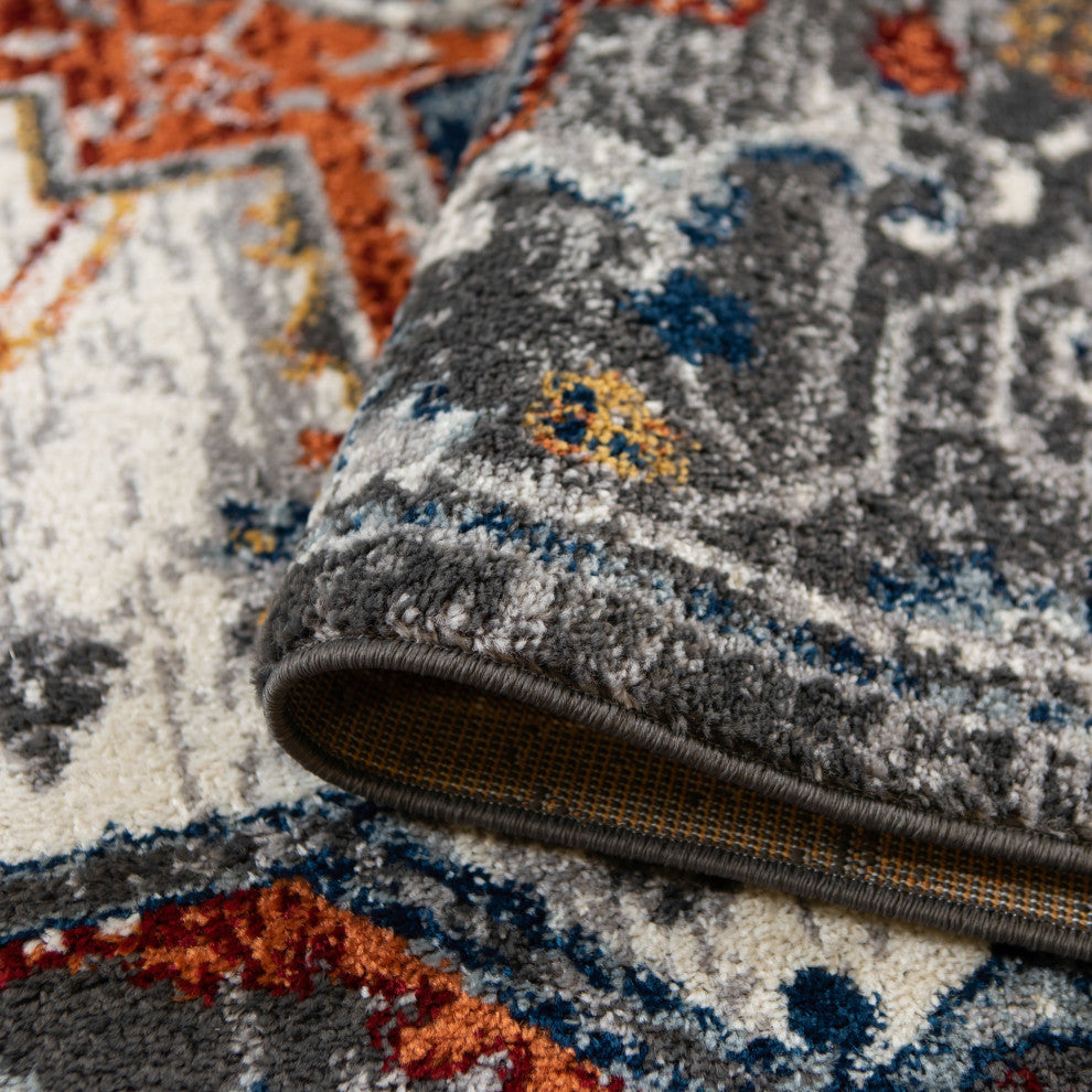 Alexandria Yana Power-Loomed Polypropylene Area Rug, Multi, 7'9"x9'9"