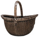 14-1/2"L x 13-3/4"H Decorative Hand-Woven Basket, Antique