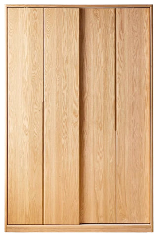 Oak Solid Wood Wardrobe Sliding Door