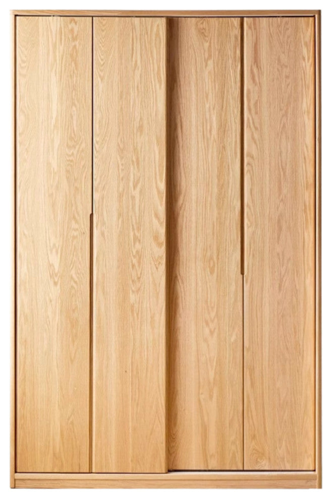 Oak Solid Wood Wardrobe Sliding Door
