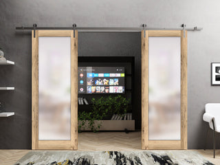 Double Barn Door 64 x 80 | Planum 2102 Oak | 13FT