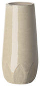 Tall Cream Calyx Vase