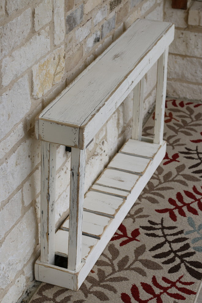 46" Single Top Console, White