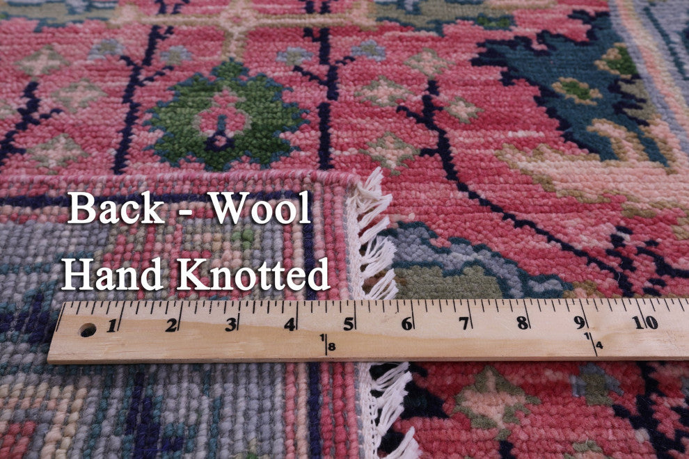 Handmade Turkish Oushak Wool Runner Rug 2' 7" X 12' 0" - Q15501