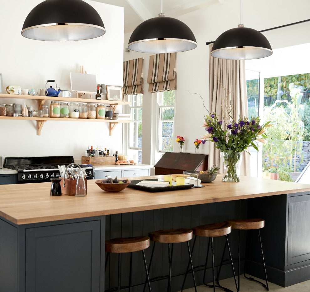 Zlite 1004P20-MB-CH 1-Light Pendant, Matte Black