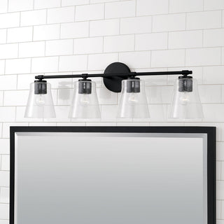 Capital Lighting 146941-533 Baker 4 Light 32"W Bathroom Vanity - Matte Black