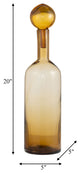 Glass, 20" Bottle, Stopper Amber