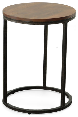 Jamie Accent Table, Chestnut/Black