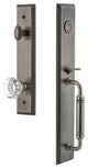 Carre' 1-Piece Dummy Handleset, C Grip and Chambord Knob, Antique Pewter, 848945