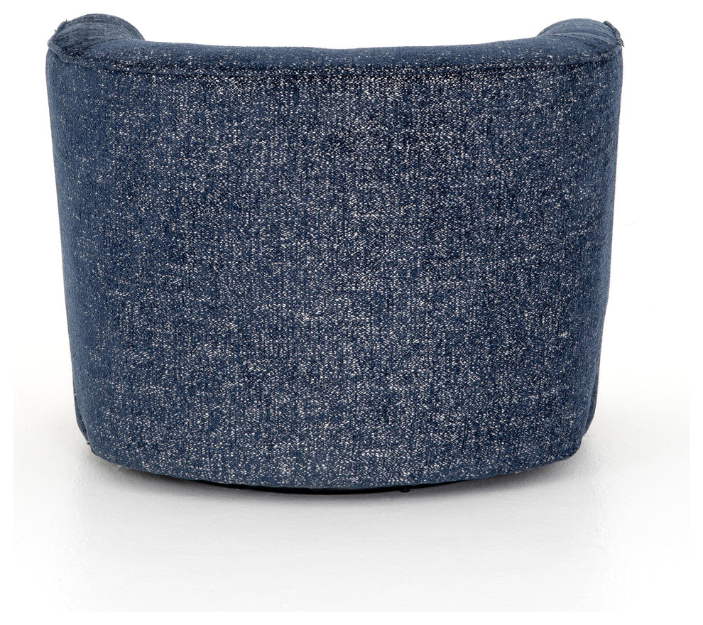 Mila Swivel Chair-Comal Azure