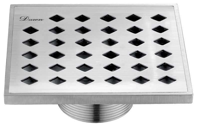 Dawn SMI050504 Mississippi River Series Square Shower Drain 5"L Polished Satin