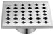 Dawn SMI050504 Mississippi River Series Square Shower Drain 5"L Polished Satin