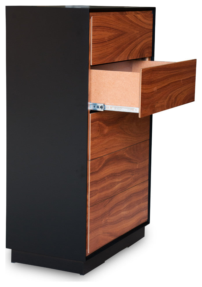 Barcelo Chest - Black and Wood Finish