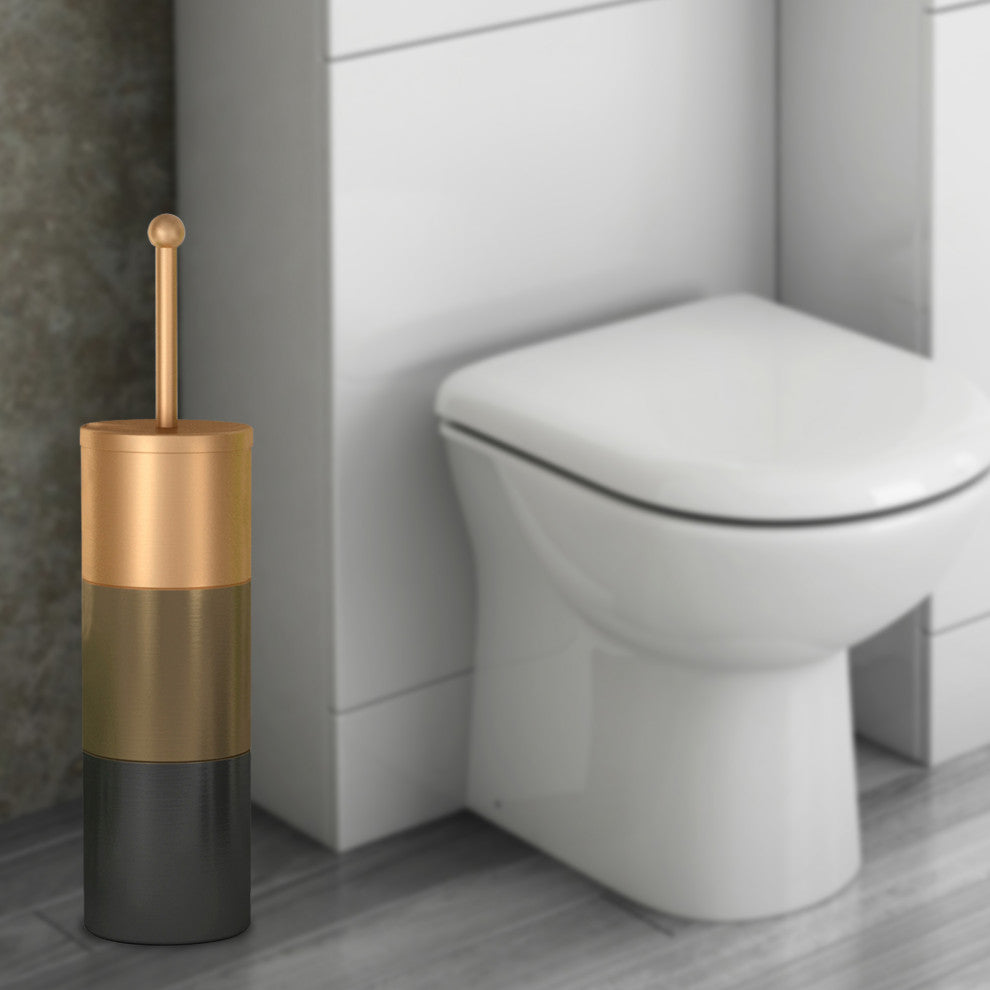 nu steel Horizon 3 Tone Copper Toilet Brush Holder