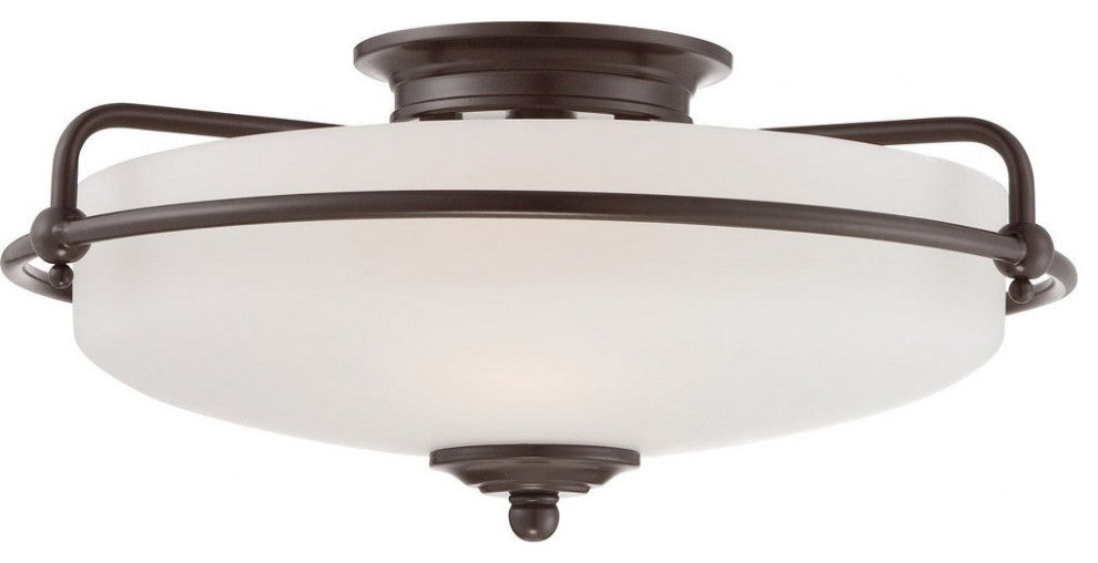 Griffin 3-Light Flush Mount, Palladian Bronze