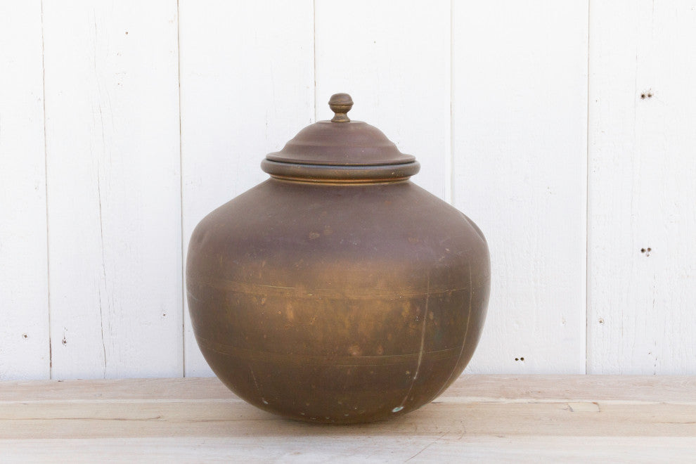Indian Antique Brass Water Pot