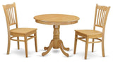 3-Piece Kitchen Table Set, Table and 2 Dining Chairs