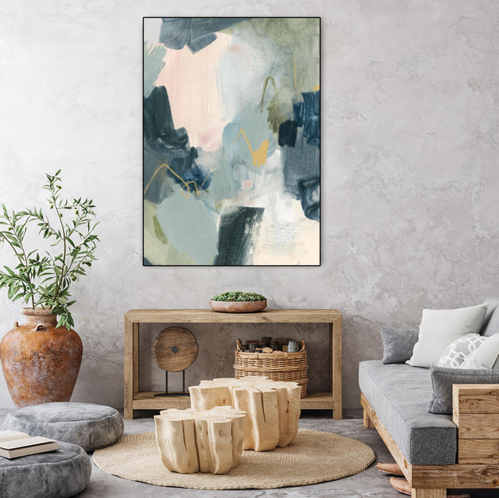 "Lago II" Framed Canvas by Giant Art 24"x32"