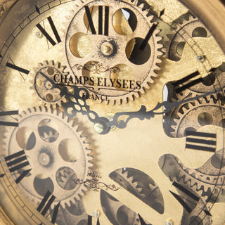 Brass Gears Table Top Clock