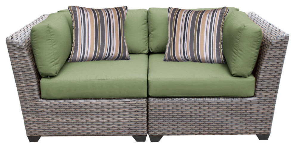 Florence 2 Piece Outdoor Wicker Patio Furniture Set 02a