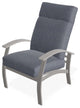 Belle Isle Cushion Outdoor Armchair, Proven Denim/Warm Gray