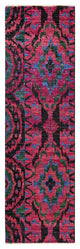Modern, One-of-a-Kind Hand-Knotted Area Rug Black, 2'6"x8'8"