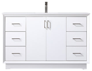 54" SIngle Bathroom Vanity, White