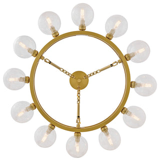 Fredrick Ramond Coco Medium Single Tier Chandelier, Lacquered Brass