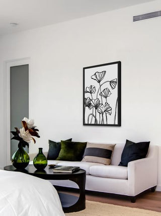 "Withering Flowers" Framed Painting Print, 16"x24"