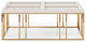 Carmela Cocktail Table Shimmering Ivory