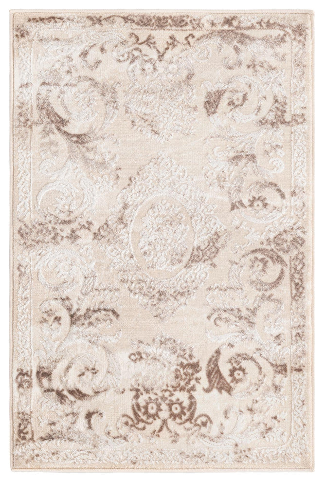 Unique Loom Diana Finsbury Rug, Beige, 4'x6'