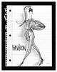 "Doodle Fashion" Digital Paper Print by Anne Tavoletti, 22"x26"