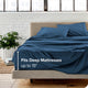 Bare Home Twin XL 1800 Microfiber Sheet Set, Dark Blue