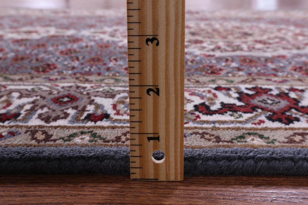 Wool & Silk Persian Tabriz Handmade Runner Rug 2' 8" X 12' 4" - Q13032