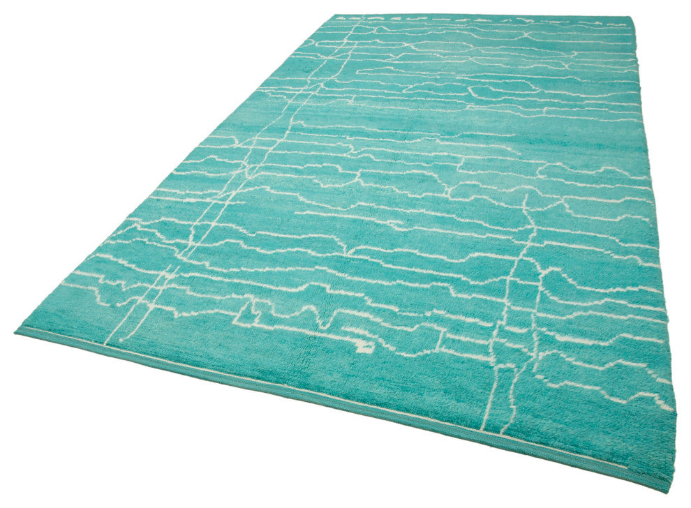 Rug N Carpet - Handmade Unique 6' 7'' x 11' 0'' Moroccan Area Rug