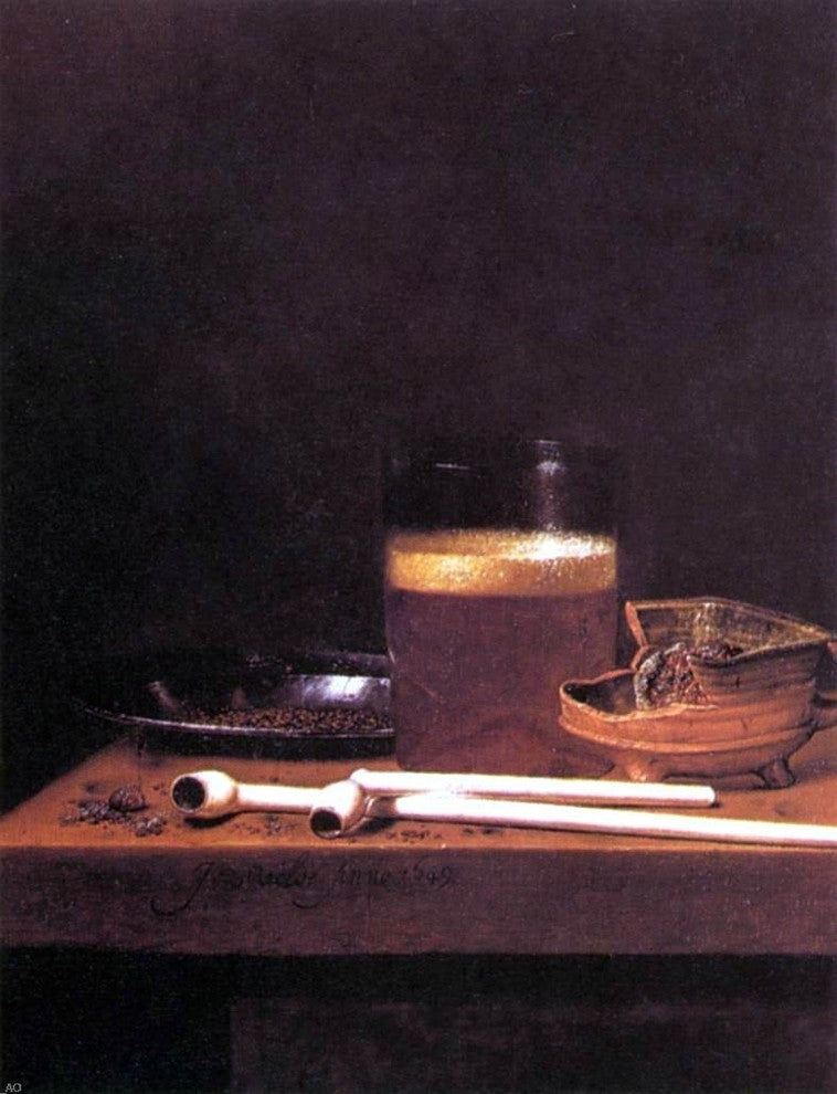 Jan Jansz Van de Velde Still-Life With a Mug of Beer Wall Decal