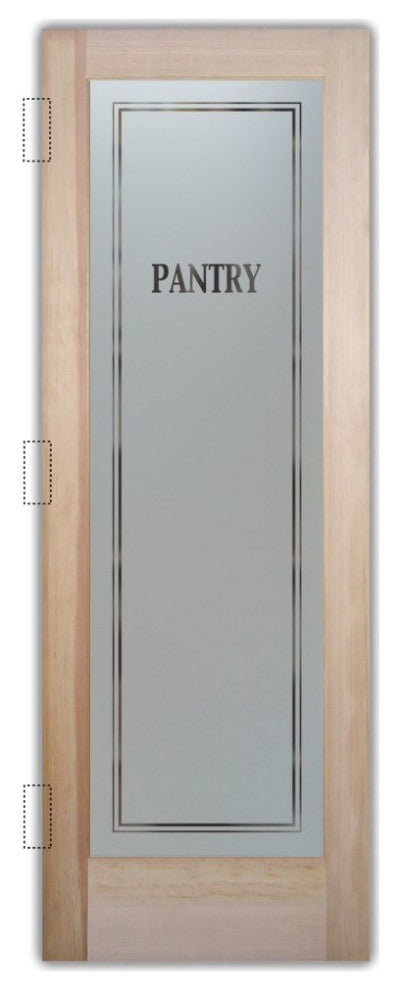 Pantry Door - Classic - Douglas Fir (stain grade) - 30" x 80" - Book/Slab Door