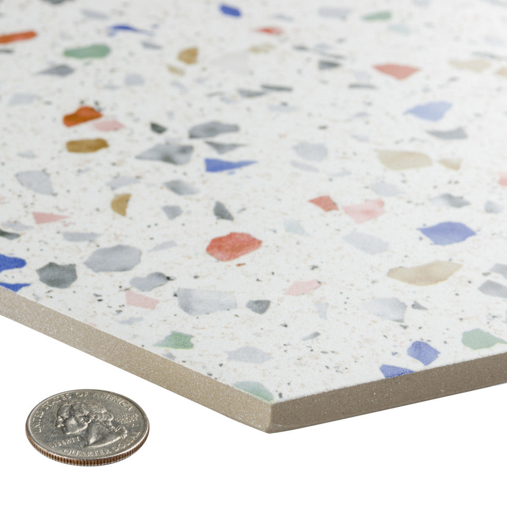 Venice Hex Colors Light Porcelain Floor and Wall Tile